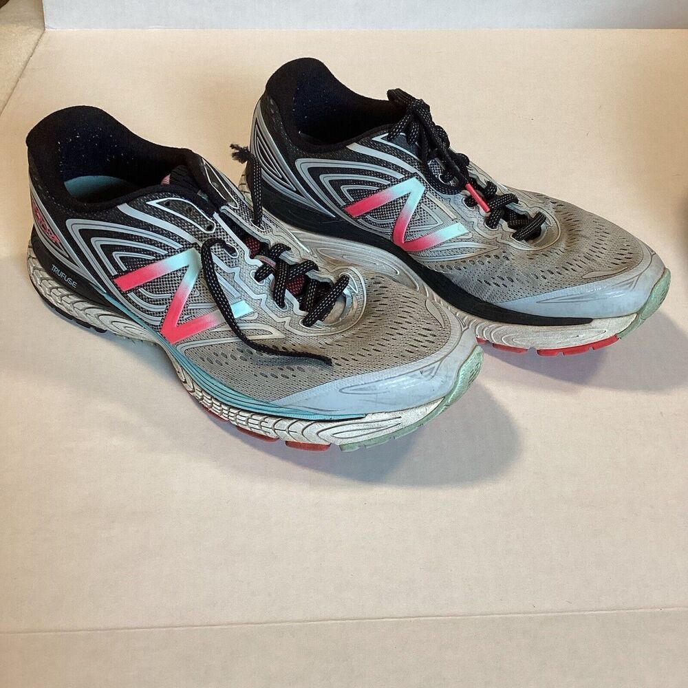 New Balance 880v7 Womens 9.5 Black/Multi Athletic Running Sneakers - Picture 2 of 6